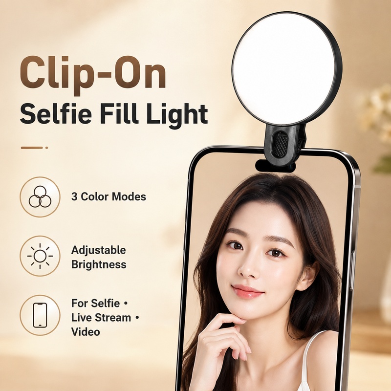 Beauty Makeup Video - 휴대용 RGB LED 조명 미니 포켓