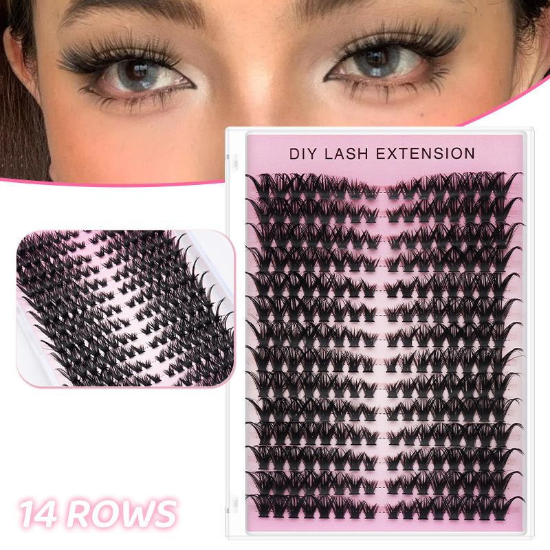 False Eyelashes Natural - 20개 DIY 인조 속눈썹 연장 개별