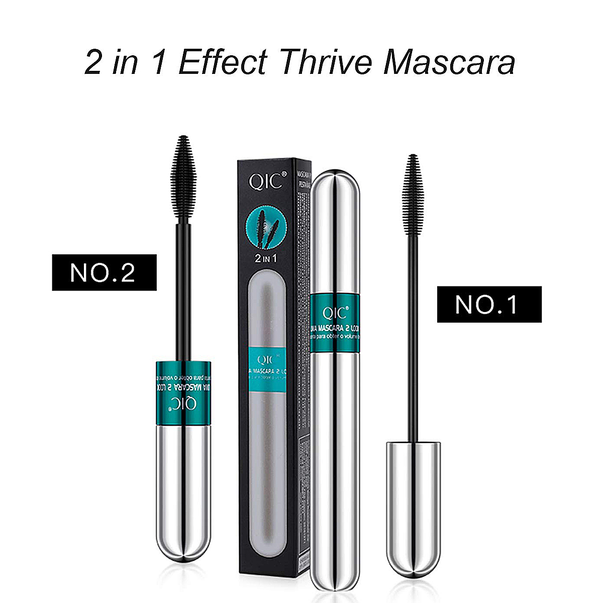 Huda Beauty Makeup Set - 더블 인원 마스카라 실크 섬유 마스카라,