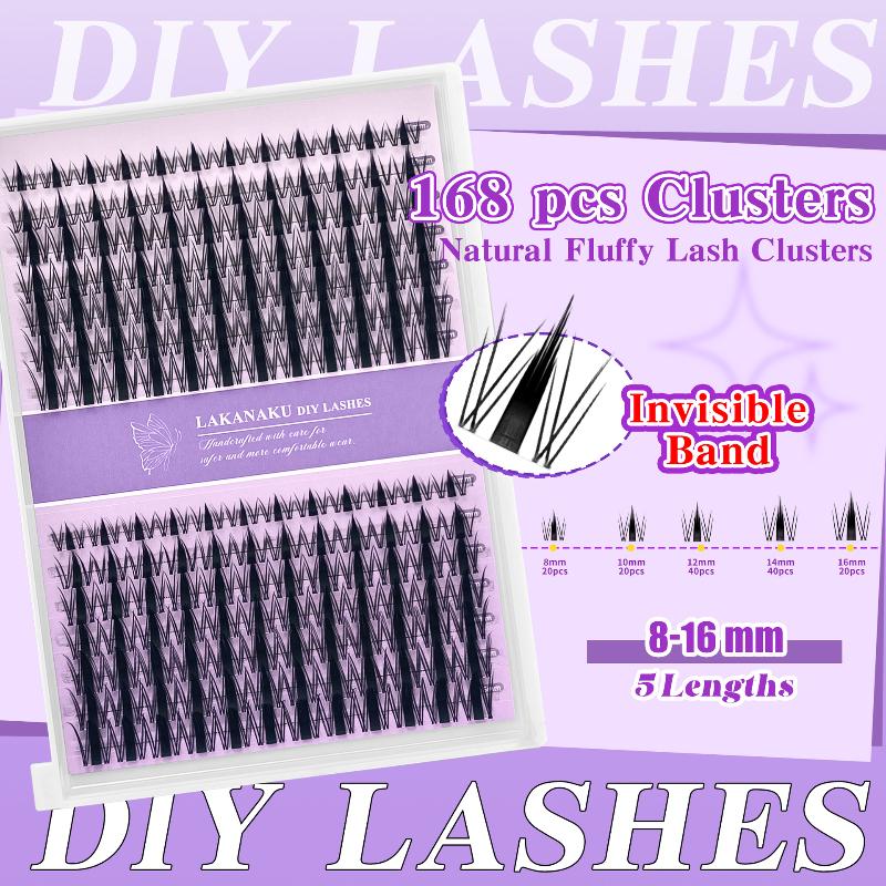False Eyelashes Natural - 자연스러운 속눈썹 클러스터 개별 속눈썹 풍성하고