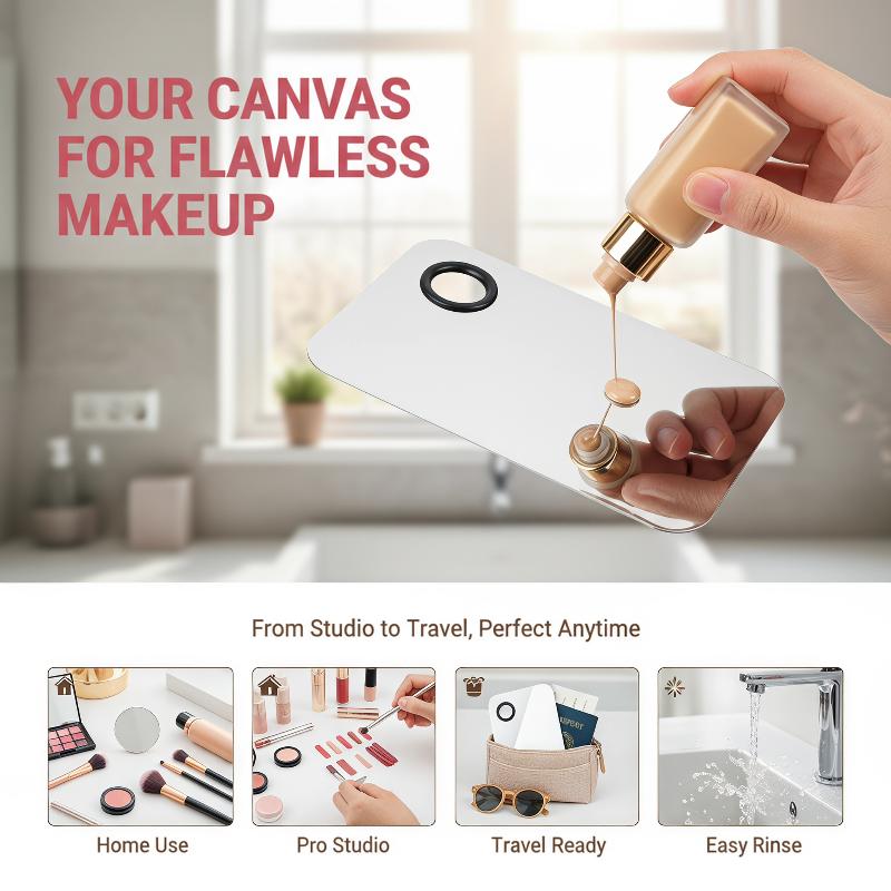 Beauty Makeup Eyeshadow Palette - 스테인레스 스틸 메이크업 믹싱 팔레트 파운데이션