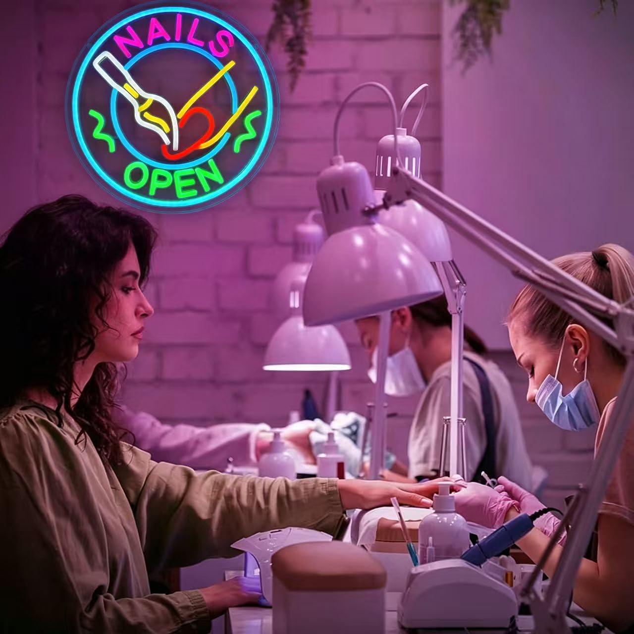네일 오픈 네온사인 USB 조광 LED 조명 - 네일  - Beauty Makeup Shop 리뷰 및 가격