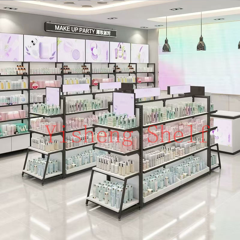 맞춤형 신규 디자인 헤비 듀티 메탈릭 슈퍼마켓 화장품  - Beauty Makeup Shop 리뷰 및 가격