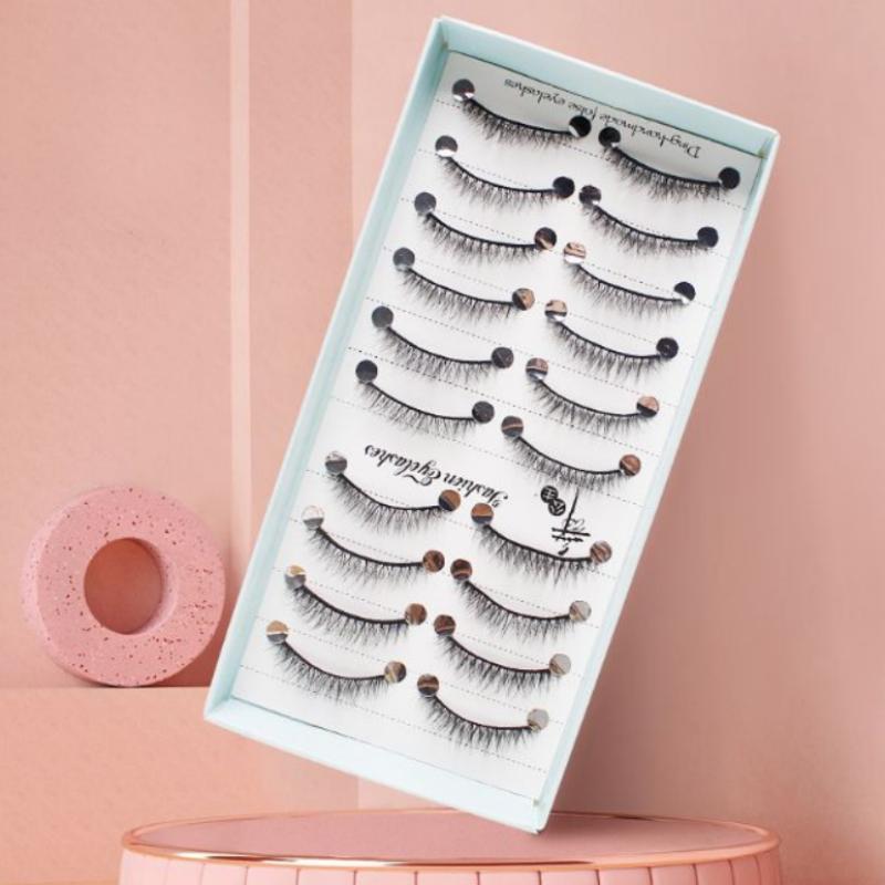 새로운 10쌍 자연스러운 롱 위스피 캣아이 인조 속눈썹 - False Eyelashes Natural 리뷰 및 가격