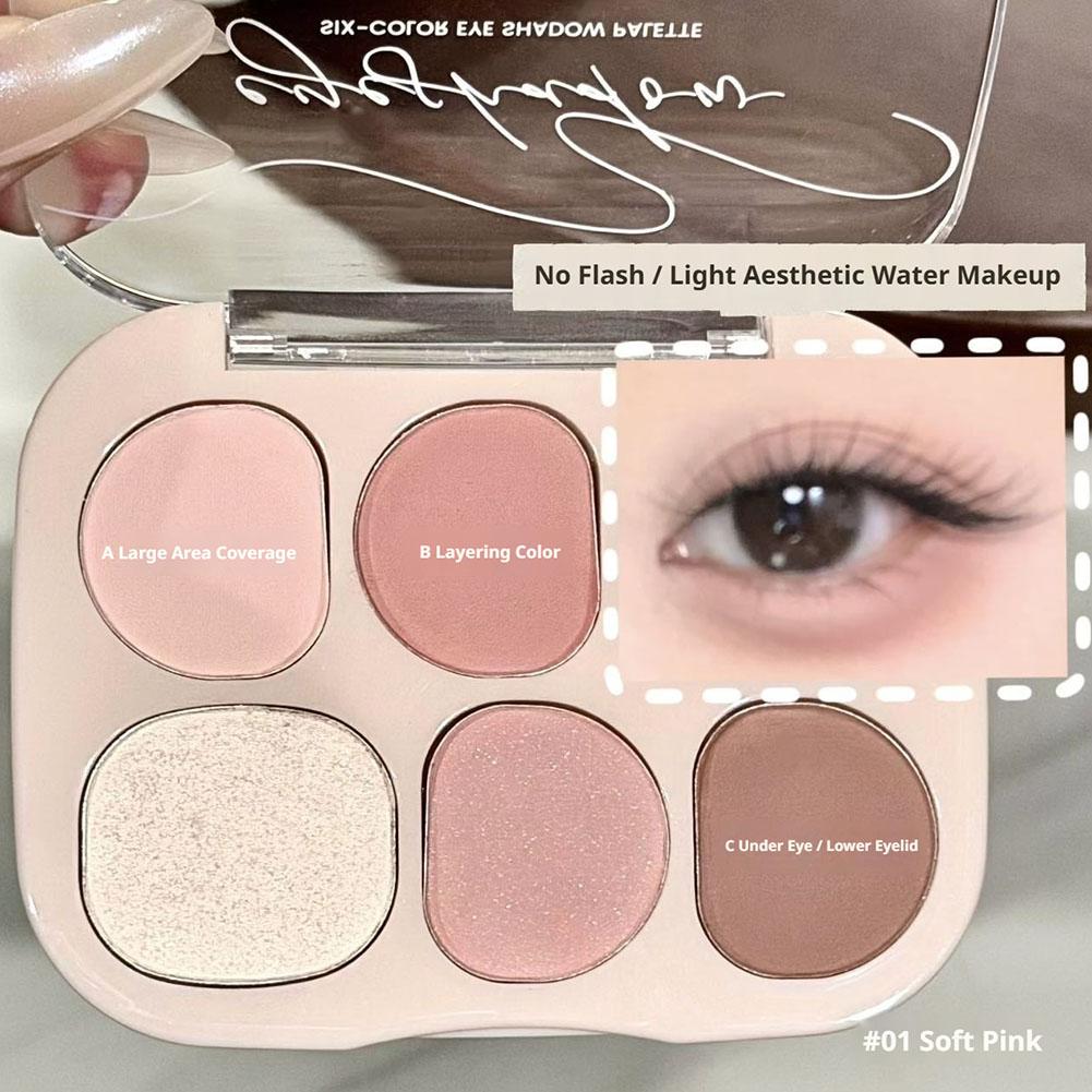 6가지 색상 매트 아이섀도 블러쉬 파우더 팔레트 새로운 - Beauty Makeup Eyeshadow Palette 리뷰 및 가격
