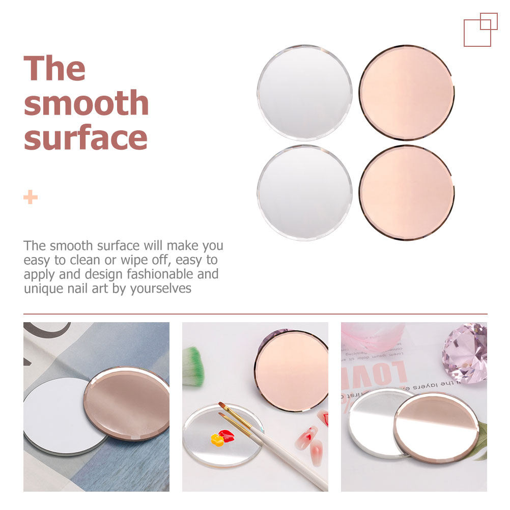 4Pcs 매니큐어 믹싱 팔레트 안료 분리 혼합을위한 부 - Beauty Makeup Design 리뷰 및 가격