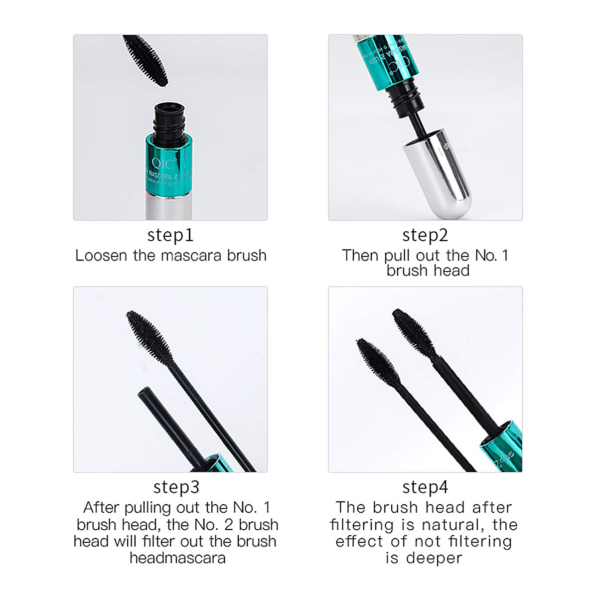 더블 인원 마스카라 실크 섬유 마스카라, 방수 마스카라 - Huda Beauty Makeup Set 리뷰 및 가격