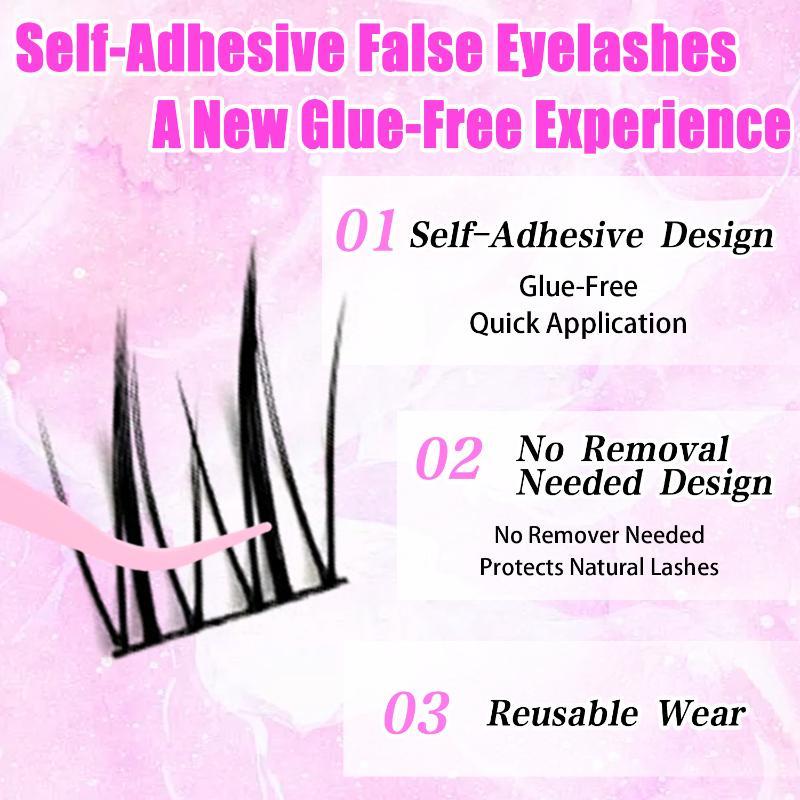 1박스 천연 폭스 아이 글루 프리 인조 속눈썹 간편한  - False Eyelashes Natural 리뷰 및 가격