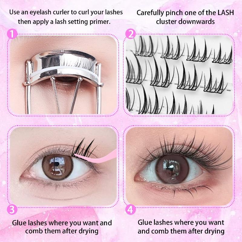 1박스 천연 폭스 아이 글루 프리 인조 속눈썹 간편한  - False Eyelashes Natural 리뷰 및 가격