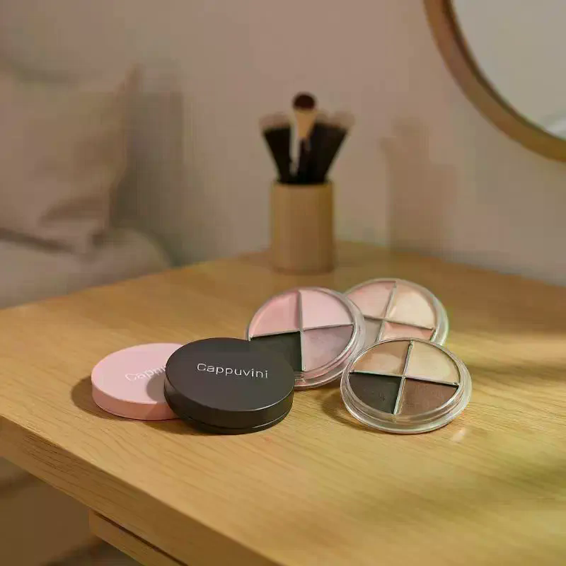 카푸치니 4컬러 매트 벨벳 아이섀도우 팔레트 아이라이너 - Beauty Makeup Eyeshadow Palette 리뷰 및 가격