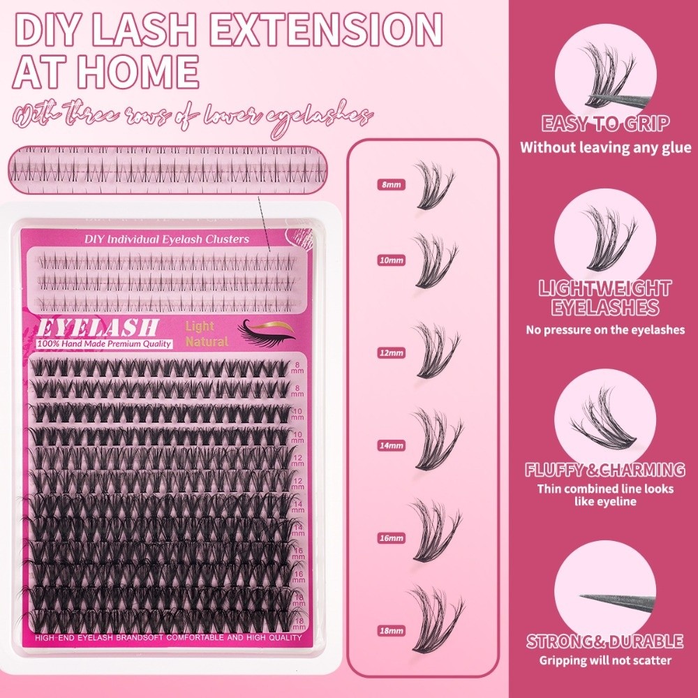 8-18mm 길이의 자연스러운 속눈썹, 가벼운 스타일  - False Eyelashes Natural 리뷰 및 가격