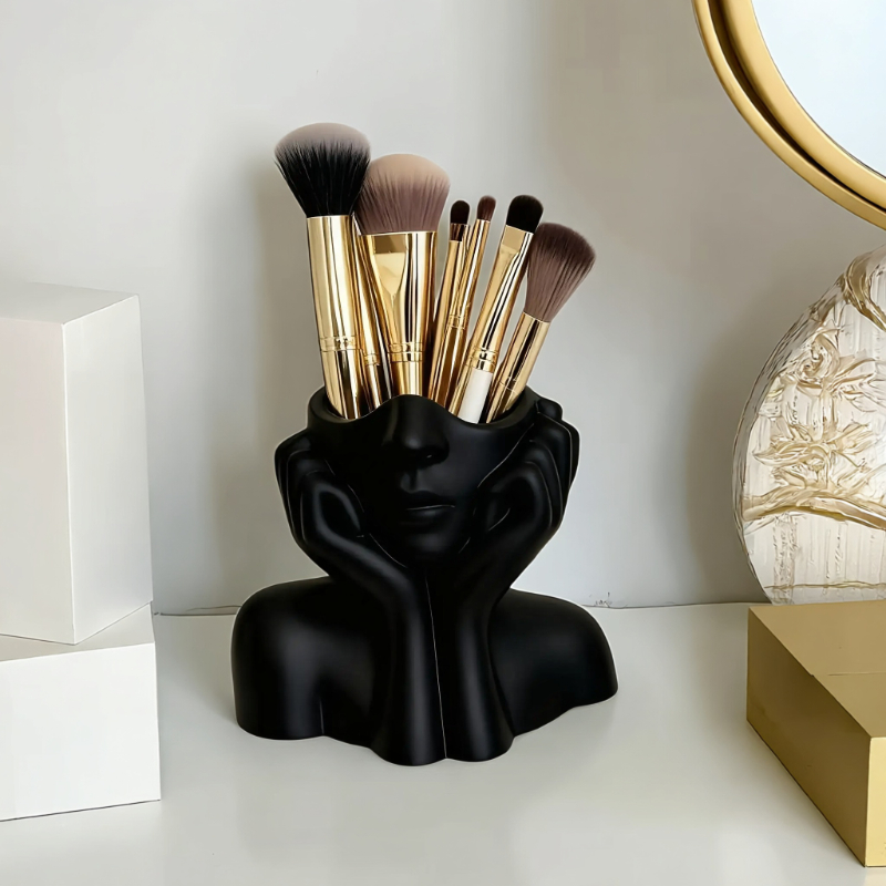 얼굴 모양 메이크업 브러쉬 홀더 - 휴대용 보관함 뷰티 - Beauty Makeup Design 리뷰 및 가격