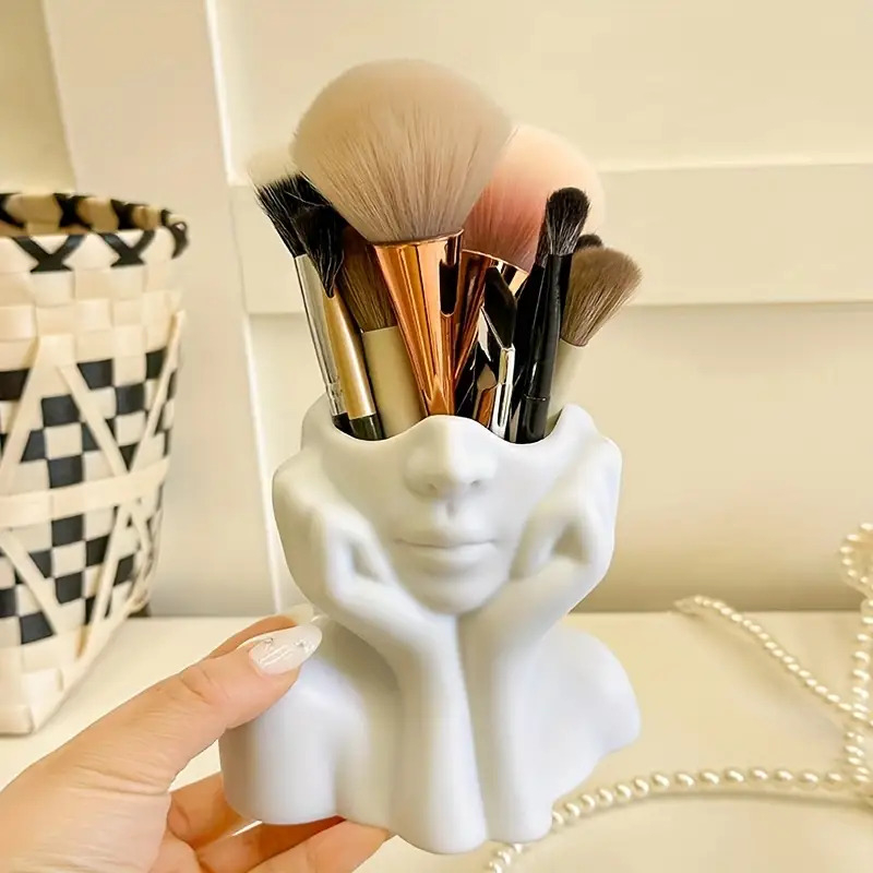 얼굴 모양 메이크업 브러쉬 홀더 - 휴대용 보관함 뷰티 - Beauty Makeup Design 리뷰 및 가격