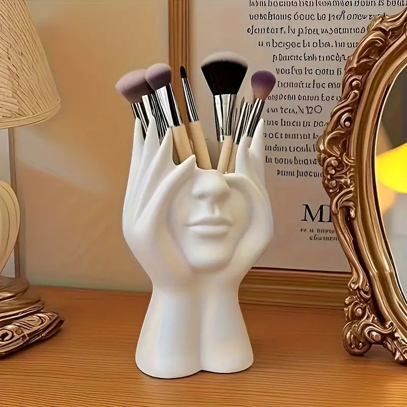 얼굴 모양 메이크업 브러쉬 홀더 - 뷰티 메이크업 보관 - Beauty Makeup Design 리뷰 및 가격